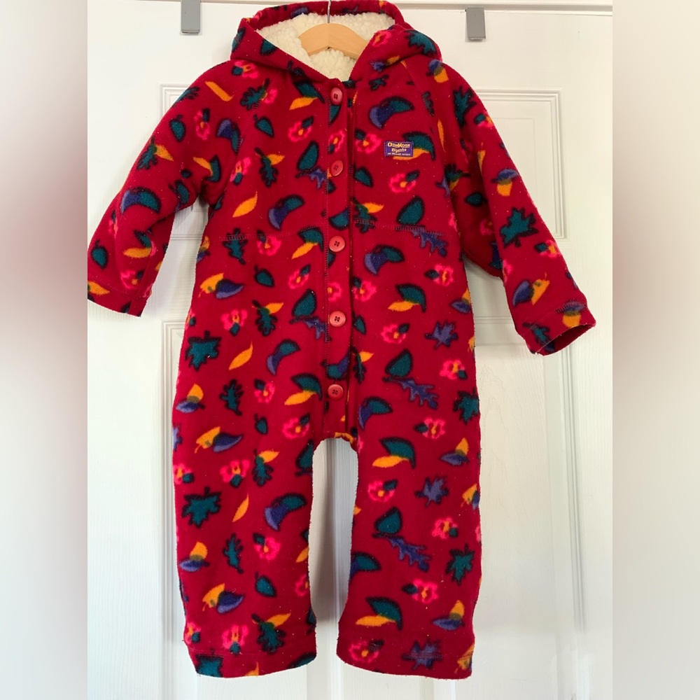 Vintage OshKosh B’gosh toddler winter suit fleece